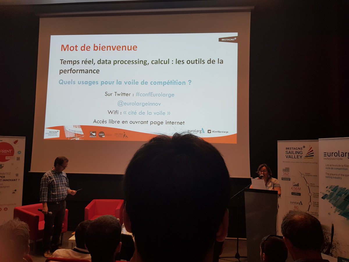 SlineSolutions's tweet photo. Streamline était présent hier à la #ConfEurolarge sur l'analyse de données pour les voiliers de course. Présentation des problématiques et enjeux, avec un retour de @fabiendelahaye sur la victoire de  @DongfengRacing. Encore bravo! https://t.co/X222f4Ci42