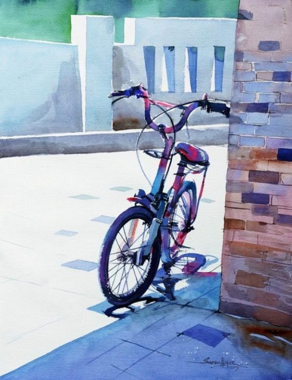 RangDeStudio's tweet photo. "Bicycle" 
Watercolor Painting By Veteran Artist Sadhu Aliyur !!

Buy Online : https://t.co/5g4F1ZaJjI

https://t.co/gm70QYYZ3g | Call/WhatsApp : +91 815001070
.
.

#watercolorpainting #painting #bicycle #love2paint #paintinglife #artist #sadhualiyur #colorinstudio #artstudio https://t.co/iwW59Hji62