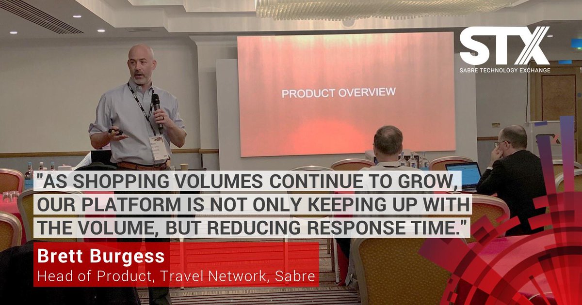 Sabre_Corp's tweet photo. During another can't-miss breakout session at #STXLondon, Brett Burgess talked about the transformative Sabre travel platform. https://t.co/eiLab2FMWu