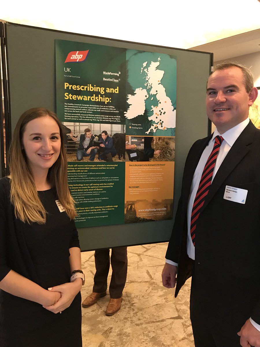 Delighted to be at #AntibioticGuardian conference to share the work we have done to reduce antibiotic use in our supply chain <a href="/RebekahMondon/">Rebekah Mondon</a> <a href="/Jamesbeefdraper/">James Draper</a>