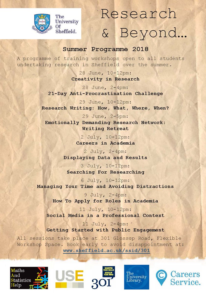 OJ301's tweet photo. Are you working with any research students (PGT, PGR, SURE) this summer? If so, they may be interested in the Research and Beyond programme, starting Thursday: https://t.co/xSRzMYag7m Please spread the word! #telfest @telfest https://t.co/IVNDBVuGIz