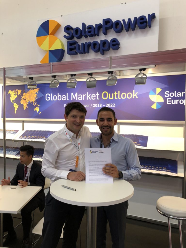 SolarPowerEU's tweet photo. We are excited to have signed a cooperation agreement with the Mexican #solar industry association @ASOLMEX_AC - to explore new business opportunities for companies in European and Mexican solar markets https://t.co/ESy9yZlyLb https://t.co/60sh5dycoS