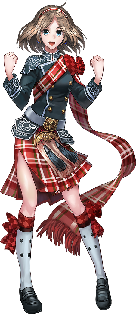 千狐 非公認なの ココン スコットランドの城娘の3人なの 3人はいわゆるタータンチェックの物を身につけているの タータンはスコットランドで生まれたと言われていて色々な柄があるなのだけど実はこれは一族のふぁみりーの 家紋 のような役割があった