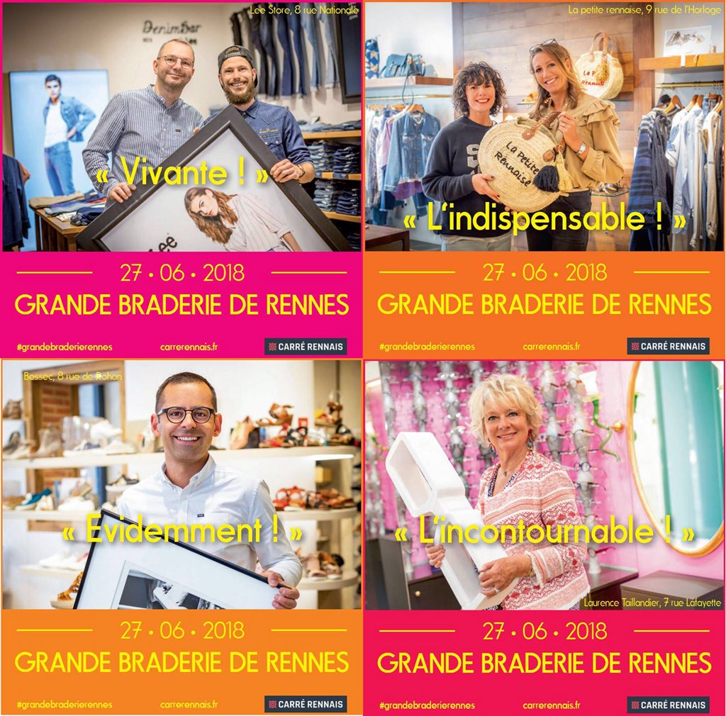C’est parti pour #LaGrandeBraderie de #Rennes organisée par le <a href="/CarreRennais/">Carré Rennais</a> 
avec #LeeStore #lapetiterennaise #bessecchausseur #optiquelaurencetaillandier
bit.ly/2oc0h7B
​​<a href="/BAstorgPhoto/">BASTORGPhotographe</a> #bretagne  #photographe #photography #portraits #Pub #Reportage #mode #fashion
