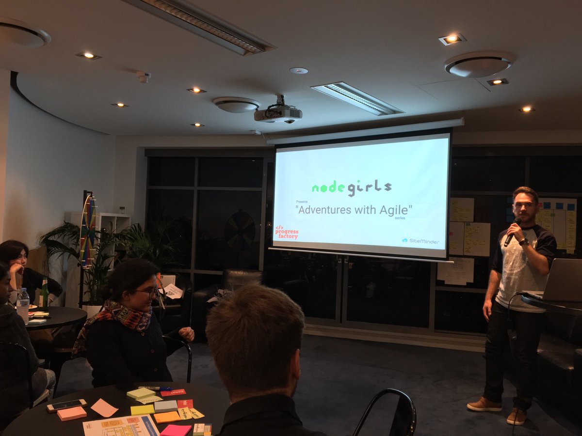 Awesome to be hosting #nodegirlsagile tonight at ⁦<a href="/SiteMinderLife/">Life at SiteMinder</a>⁩