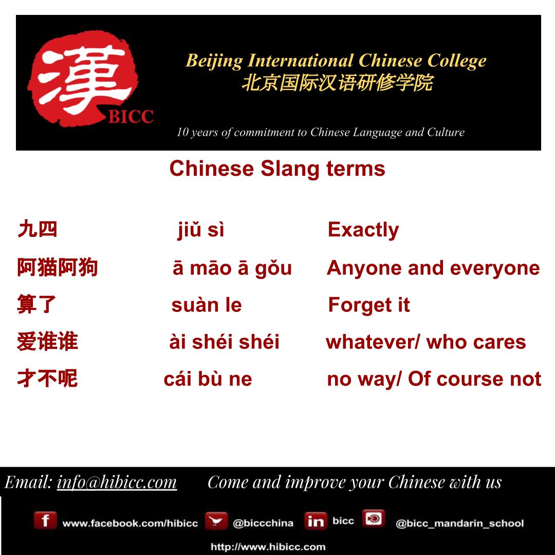 biccchina's tweet photo. Do you want to impress your Chinese friends? Learn these Chinese slang terms :D! #Chinese #LearnChinese #mandarin #China #Beijing https://t.co/Om52XYOc7e