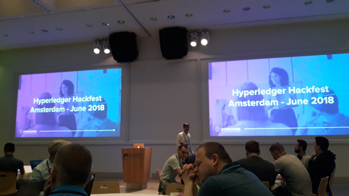 oquintasf's tweet photo. Hyperledger Hackfest Amsterdam 2018 #hyperledgerhackfest https://t.co/CJylcWkRnf