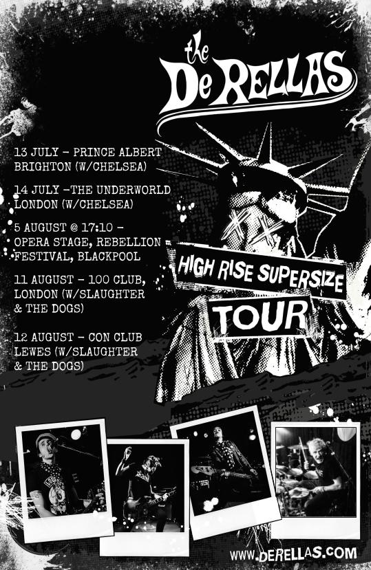 thederellas's tweet image. The DeRellas Kicking Up A Racket This Summer @JoeAMaddox @ViveLeRock1 @ClubVelocity @louderthanwar @satdvicious @RebellionFest @adriangibson @wwwuberrockcouk @RealGerryRanson @Chelseapunkband @thepunklounge