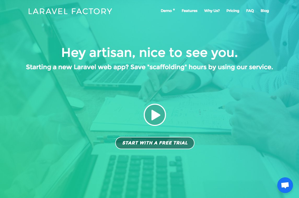 MadeWithLaravel's tweet image. .@LaravelFactory saves you tons of time by setting up a new Laravel webapp! 🕔👀 - madewithlaravel.com/laravel-factory