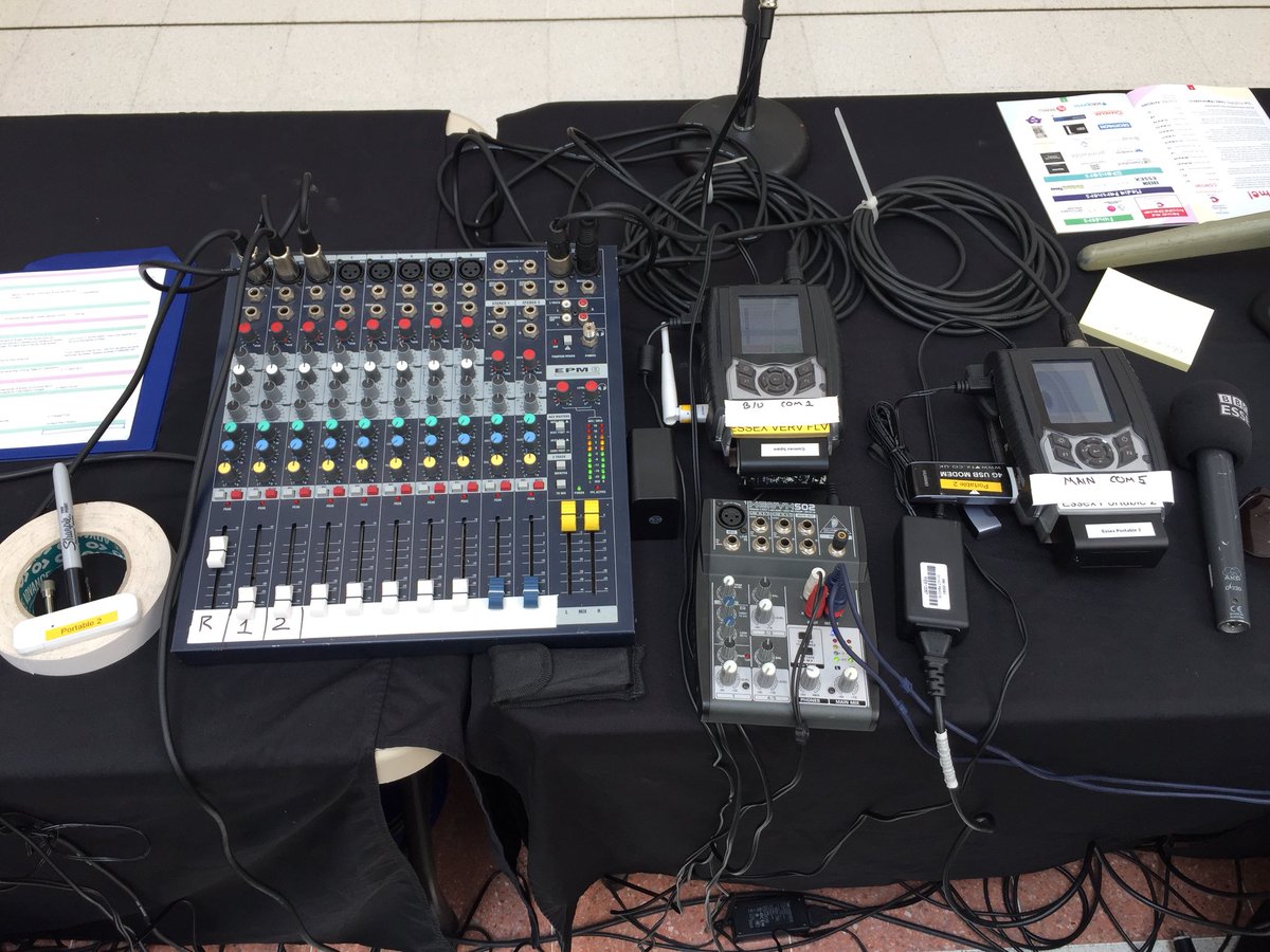 Another OB for <a href="/BBCEssex/">BBC Essex</a>, hopefully not my last. Main line crosslock on <a href="/Comrex/">Comrex</a> and backup Comrex on radiocar WiFi, also providing a PA feed on the return line out (some cleanfeed fun there)