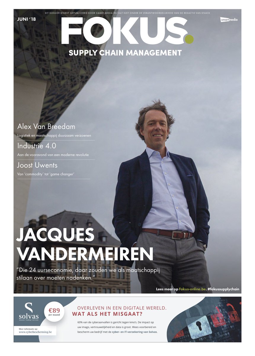 fokusonlinebe's tweet image. Haal vandaag #fokussupplychain in huis bij @Knack en ontdek alles over de toekomst van transport, de automatisering van verpakkingen en the Internet of Things. Een boeiende bijlage met onder andere @jacquesvdmeiren, @alex_v_b en @JoostUwents. #SmartMediaAgency