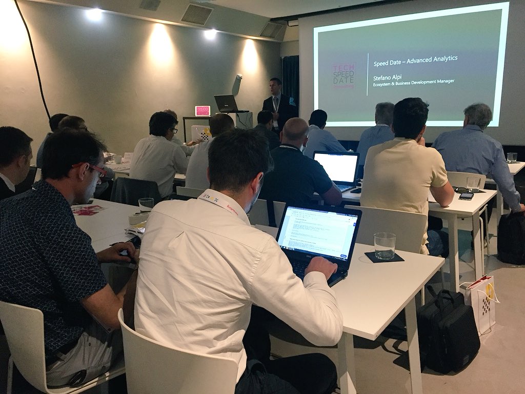 IconsultingBI's tweet photo. Il format #TechSpeedDate? Una creazione originale di #IconsultingBI, come ci racconta @StefanoAlpi. Oggi ci dedichiamo agli Advanced #Analytics. Le tecnologie e linguaggi che esploreremo? #Alteryx #Rapidminer #Azure #R #Python #Tibco https://t.co/M47RSNtVtR