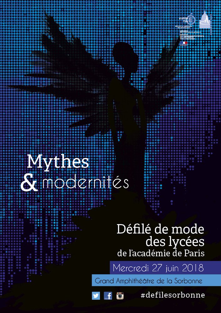 Le hashtag à suivre ce soir, c'est #DefileSorbonne : le défilé des lycées parisiens des métiers de la mode et de l'élégance est dédié cette année au thème "Mythes et modernités" et présentera 160 modèles réalisés par 800 élèves, du CAP au BTS.