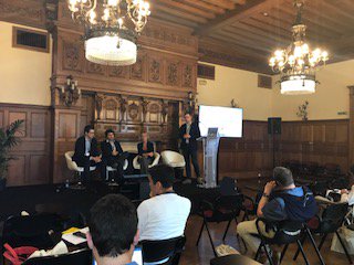 @NicolasMongeI de <a href="/Corfo/">Corfo</a> presentando el programa de #socinn del Gobierno de Chile en la #SUMSIC2018 <a href="/SICommunity_EU/">SICommunity</a>