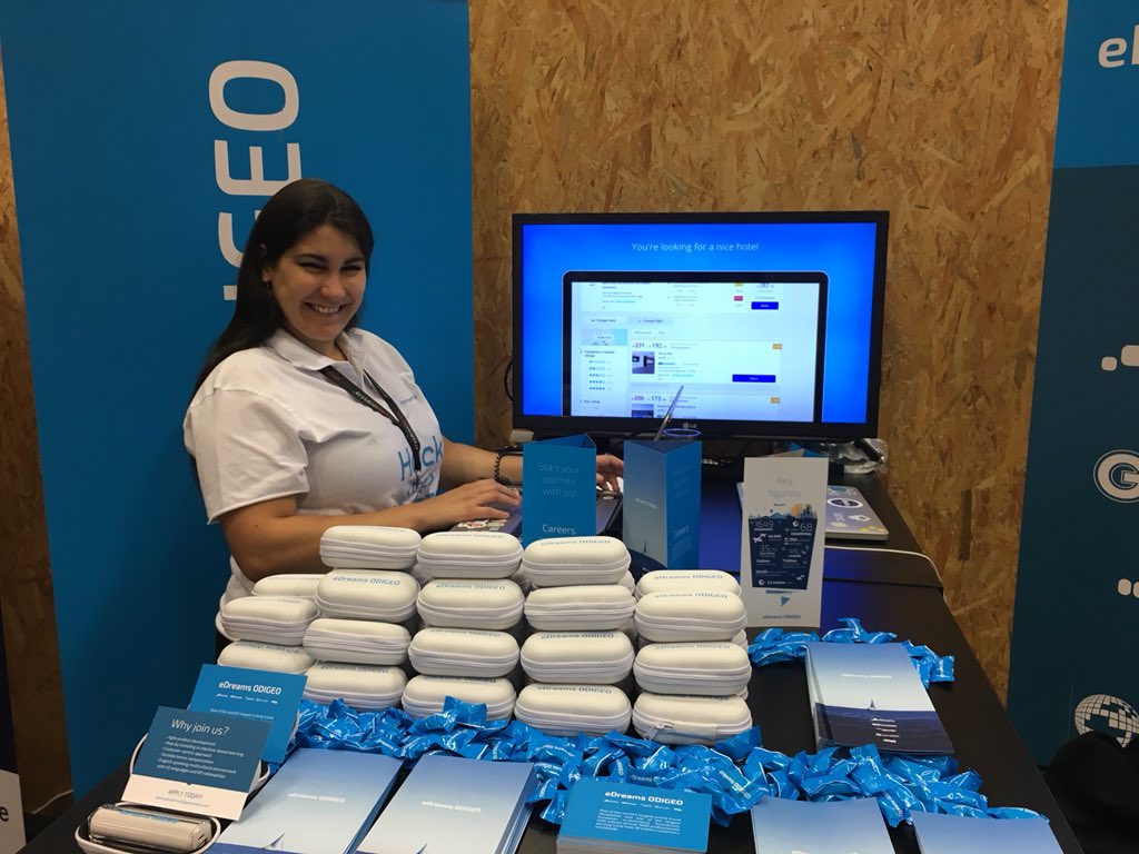eDreams_ODIGEO's tweet photo. Last day at #DCBERLIN18. Stop by our stand to find out more about us! #eDOTech #Barcelona #Madrid https://t.co/x75sQQr1zo