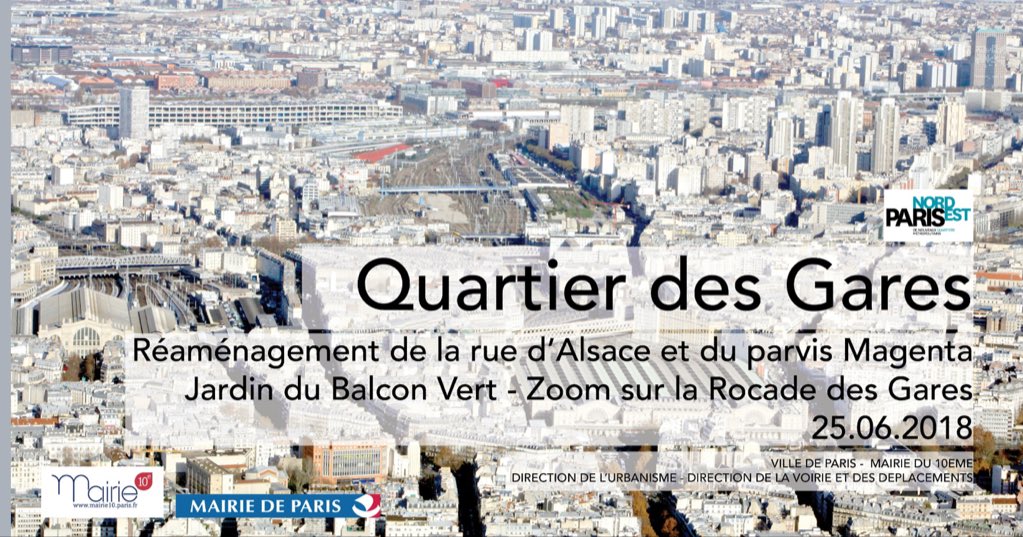 PaulSimondon's tweet photo. Le quartier des gares se transforme : nouveau jardin du #BalconVert, la rue d’Alsace plus belle et plus pratique pour les piétons, réseau express vélo Nord-Sud, plan bus...

#Paris10 #GareduNord #GaredelEst 

La présentation complète des projets 👉 https://t.co/iE7uIHNlTd https://t.co/ogloaOtw4D