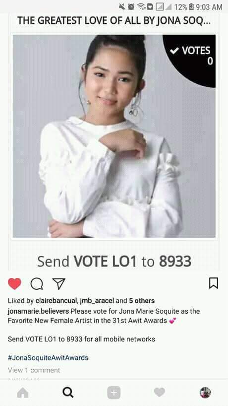 tevesjillian's tweet photo. Pwide pa po mag vote for Jona Marie Soquite..
Push pa natin to..

@ThisIsJollyJ 
@JMB_Luzon 
@JMB_Mindanao 
@VoiceTeensJona 
@JMB https://t.co/NBstQAVkqd
