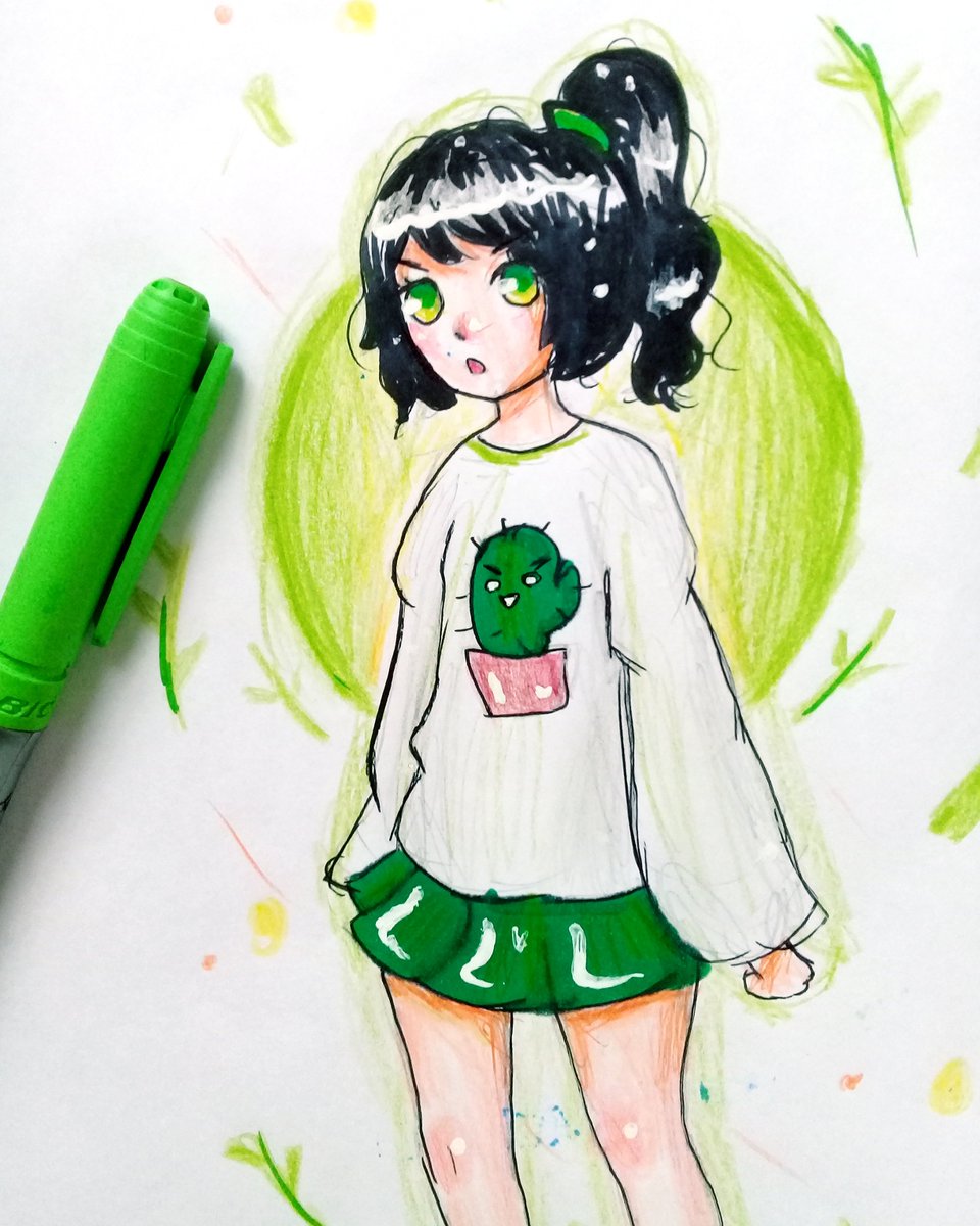 janethyuyi's tweet photo. Este es un dibujo que ise en mi escuela espero que les guste 😀😀😀🍃🍃🍃🍃☘🌿 https://t.co/UNlgM2tQTV