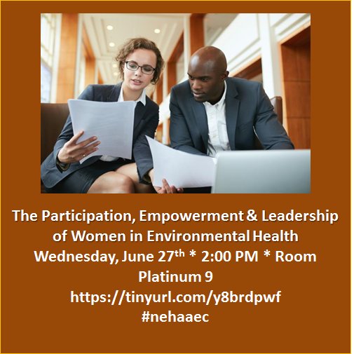 NehaWomen's tweet photo. When men mentor women in #environmentalhealth, everyone benefits!  Men should consider attending this session, too!  .@nehaorg #NEHAaec  @DTDyjack  @VinceRadke @AASanitarians @NSF @Roykehs @healthyhousing https://t.co/M2qsf3tdBI