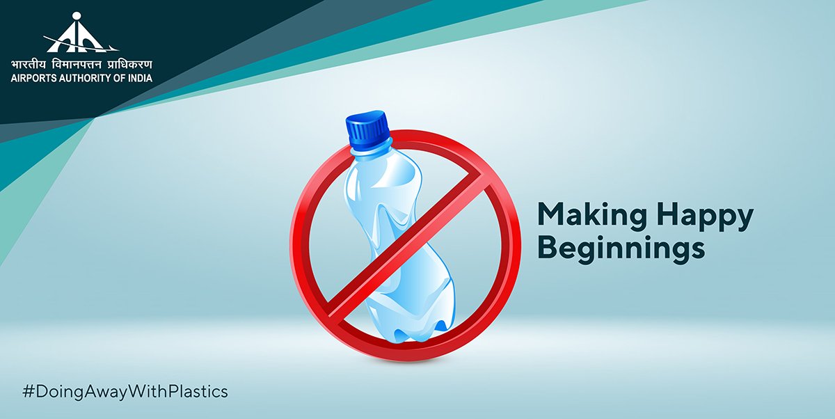 'A leader is one who knows the way, goes the way and shows the way.' AAI is starting to limit its usage of plastic bottles. No plastic bottles in Chairman's meetings at #AAI's Corporate HQs. #GoGreenWithAAI #LearningFromLeaders #WorldEnvironmentDay