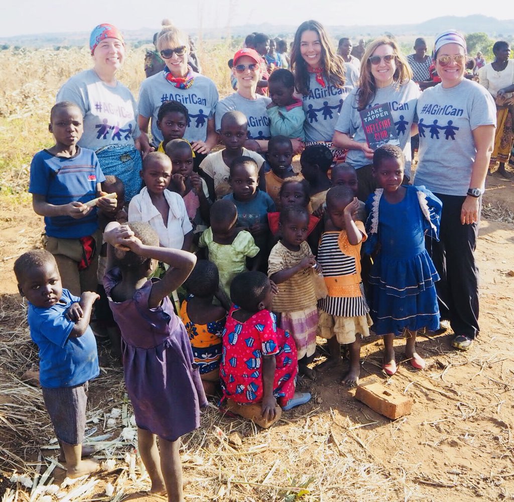Finishing our visit to start construction of the 1st school in the village of Chikoya in Malawi and looking forward to finishing <a href="/jaketapper/">Jake Tapper 🦅</a> The Hellfire Club on the trip home.  #girlssupportinggirls #femaleeducatedenpowered #agirlcan #letsbuildaschool