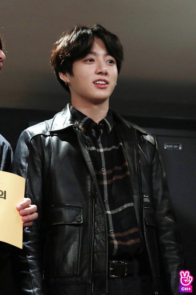zara⁷ ia on X: jungkook in a leather jacket.