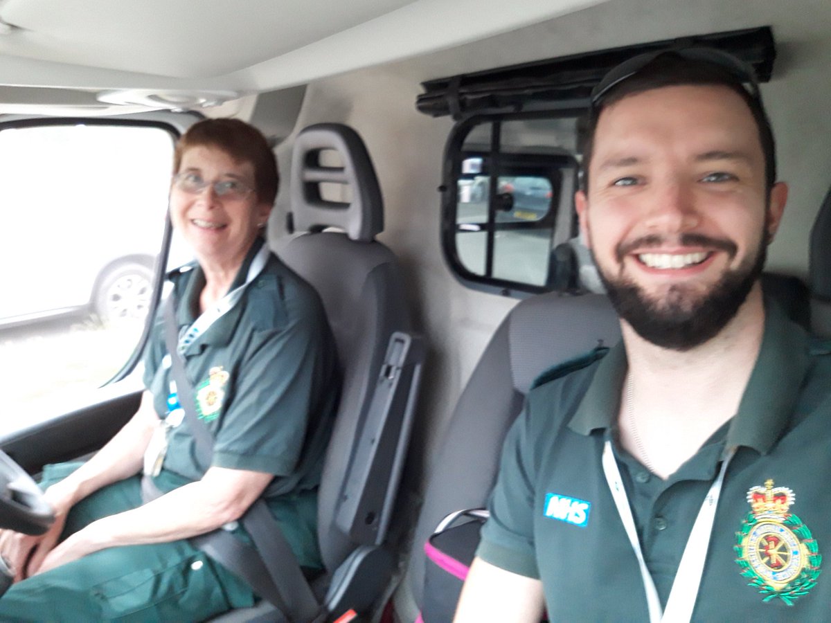 YAS_JohnPL's tweet photo. Morning all! On a 0600/1400 shift doubled with Sally today on one of our PTS Stretcher vehicles. Between us we have a little over 24 years experience on PTS! Vehicle checks all done so its time to head out to pick up our patients #work #earlyshift #doublecrew #Leeds #PTS https://t.co/qGRhXl6m9v