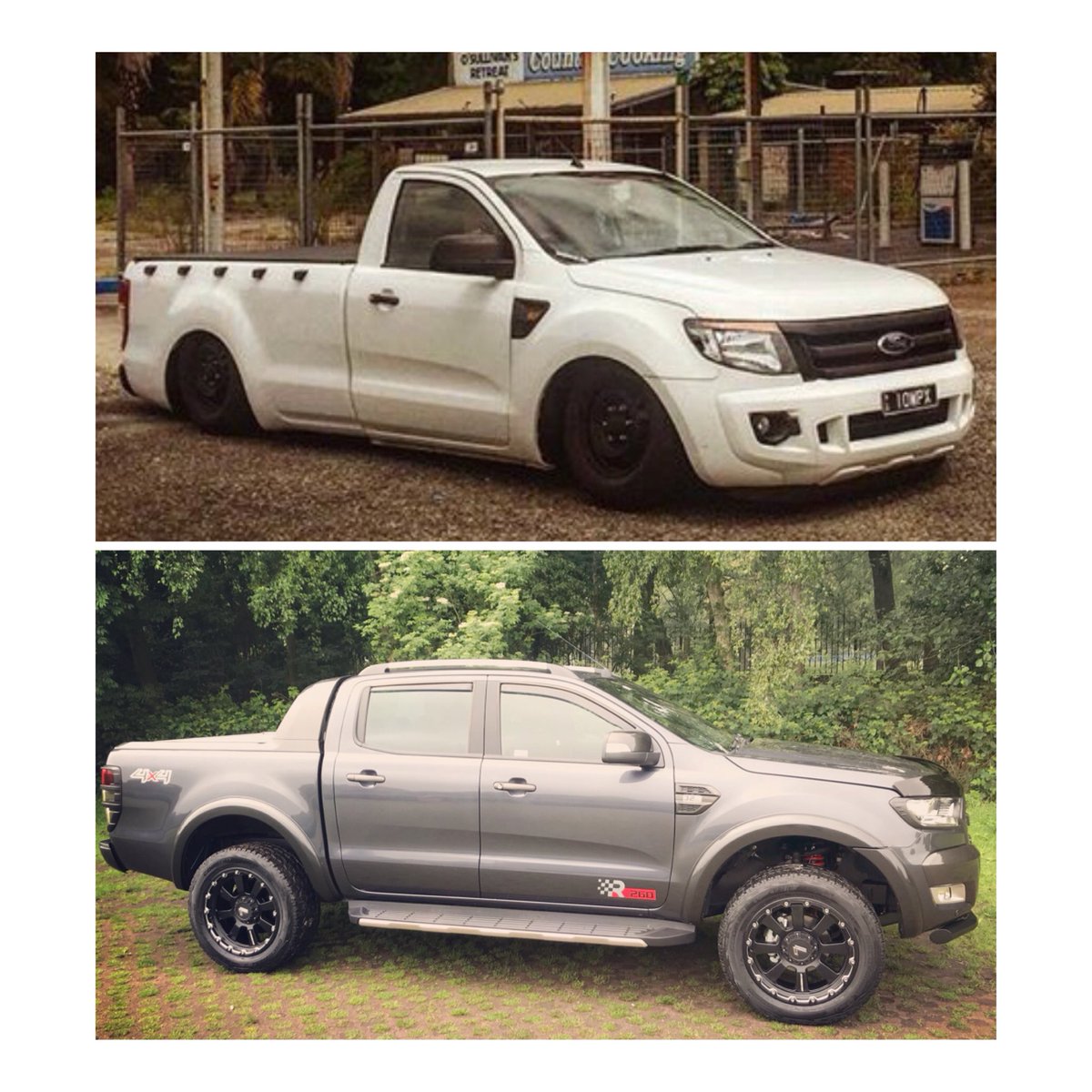 Race_Vans's tweet photo. Slammed or lifted! Which do you want to see for the next build?!                            #lowrider #lowridertruck #ford #fordrangertrucks #fordranger #r260 #RVC #liftedtrucks https://t.co/h7WGm1Bv1e