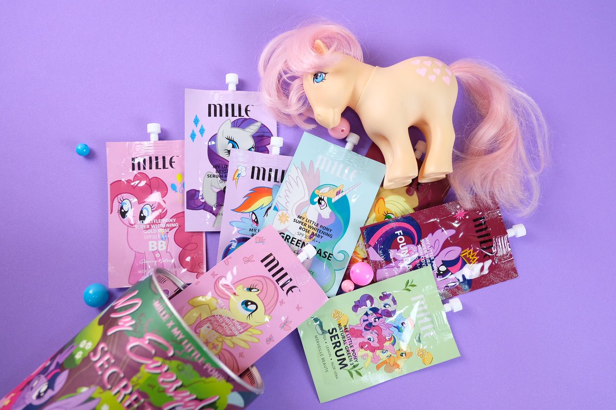 Viviennewonder's tweet photo. Mille ทำดีมาก ครีมซองของนางมาจากตัวดังๆ ใช้ดีทุกตัว แล้วออกแพคเกจ My little pony น่ารักตายไปเลยจ้า และที่สำคัญวี่เเามาแจก 1 เซ็ต เอาไปเลยคนเดียวหมดนี่ แค่ RT + FOLLOW ประกาศตอน RT ครบ 10K จ้า https://t.co/F1aSdyJ0vs