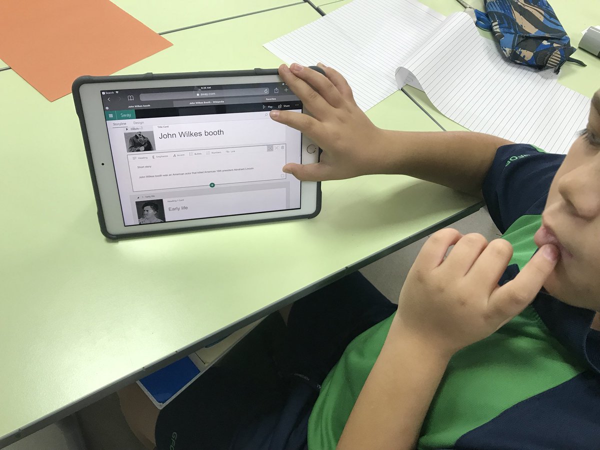 GCSPYPG5's tweet image. Gr5 students thoroughly enjoy using @Microsoft @sway to create presentations of their biographies before sharing their work on @Seesaw #Integration #WhoWeAre #BeHappyBeGcs @HOTI_GCSc @GCSPYPLANGUAGE @MrJamiePlunkett @LubnaKhawaja @Jane_Gaughan @GCSPYPCor