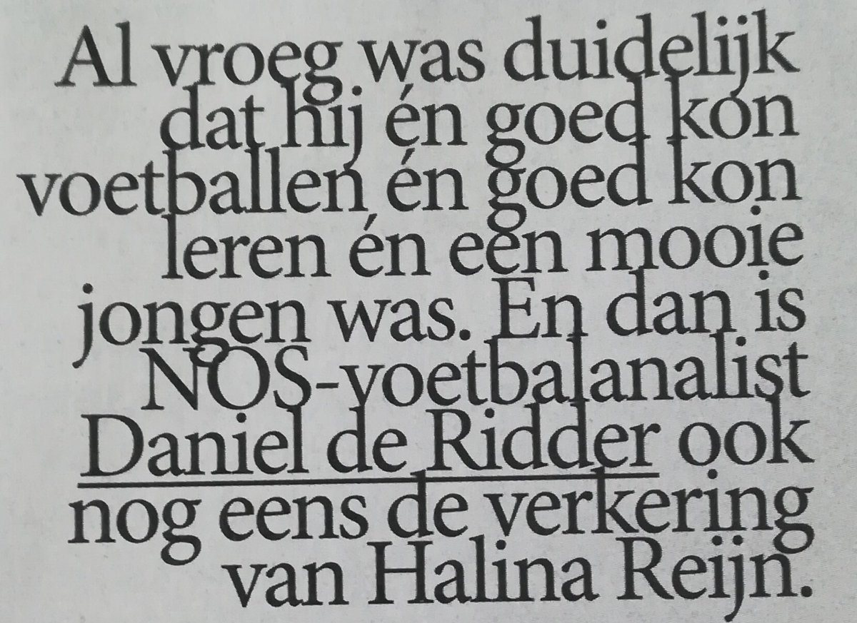 Dacht na de 1e zin even dat het over mij ging.
