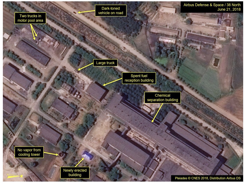 willripleyCNN's tweet photo. Monitoring group @38NorthNK releases new analysis of satellite imagery, says North Korea appears to be making “rapid” improvements to Yongbyon Nuclear Scientific Research Center — even as denuclearization talks continue. S. Korea Unification Ministry: “We’re watching it closely.” https://t.co/p4PGO7r2WU