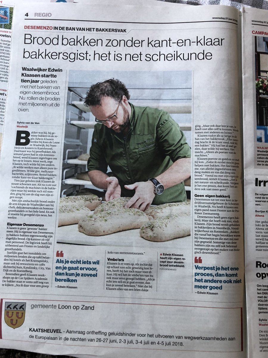 enriquefigee's tweet photo. Bakkertje @Desemenzo vanochtend uitgebreid in het fameuze @bddelangstraat . Goed bezig, Edwin! https://t.co/CovI8WnJhJ