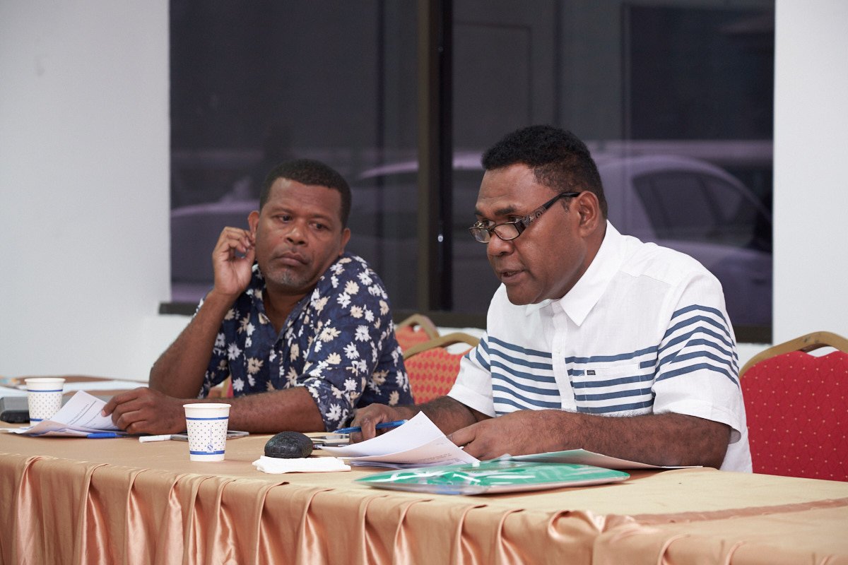 RHoniara's tweet photo. Climate Resilient Honiara Project Management Committee held with, PS Waleanesia, MLHS, Prof. McEvoy of @RMIT, @bernhard_barth1, key #Climate and #Urban partners. Agreeing work plan, partners, safeguards and Knowledge Management, Advocacy and Communication among others https://t.co/rQRVR7S99u