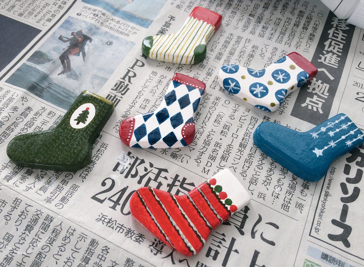 まだ6月だけど12月のワークショップのサンプル作りをしています、、 
