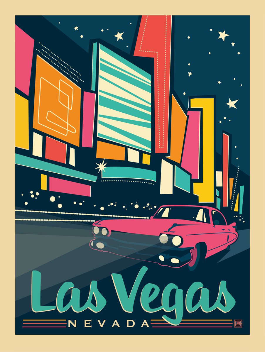illustratedtrvl's tweet photo. Tinkering with @GraphicApps to convert some retro location post-cards. Available as prints and canvases soon! https://t.co/lHTtXJ0aii