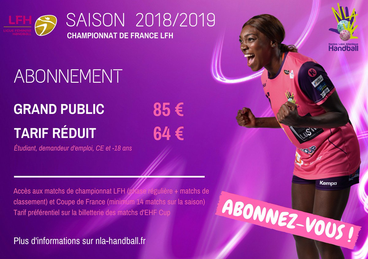 neptunesnantes's tweet photo. ABONNEMENTS 2018-2019 🔛 nouvelle salle, nouveau staff, nouvelle équipe et nouveaux objectifs, venez soutenir les Roses dans leur nouvel antre de Mangin-Beaulieu 🔥 toutes les infos ici ➡️ https://t.co/Xuk74wSzpR
#nlah #teamroses #handball #nantes #bonjourmangin https://t.co/EHgmG8gxIw