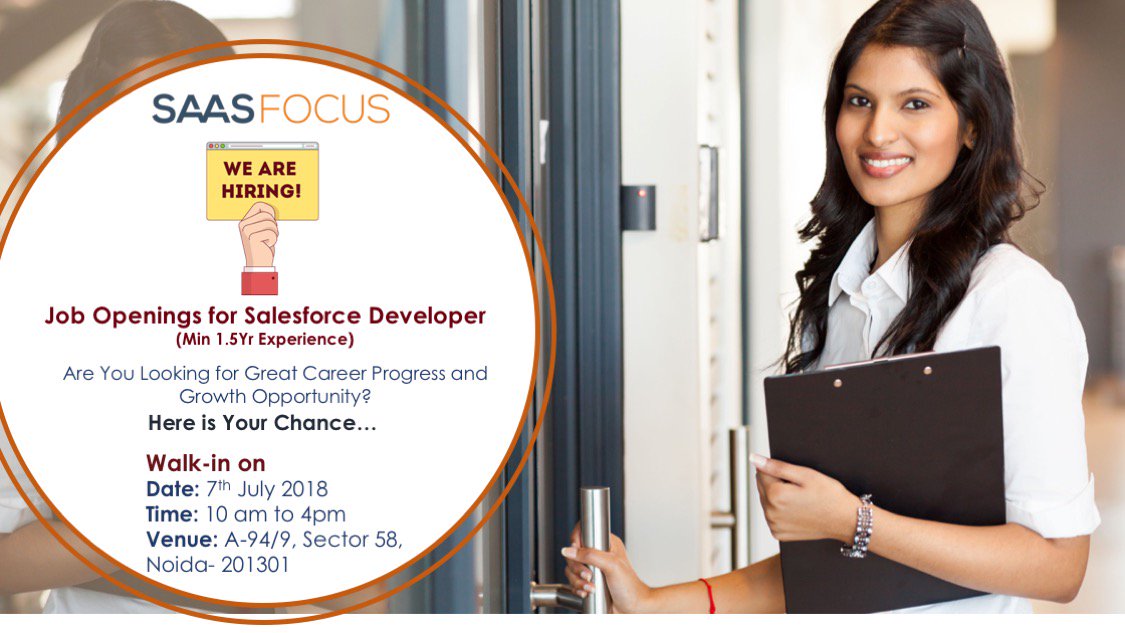 SaaSfocus's tweet photo. 10 days to go: Great #job #Opportunity waits for you @SaaSfocus, send your updated resume to hr@saasfocus.com, For more information visit us at https://t.co/wsjxXVedIl #WeareHiring #JoinSaaSfocus #LifeatSaaSfocus #Walkin #SalesforceDevelopers https://t.co/xOYnzTMJlJ