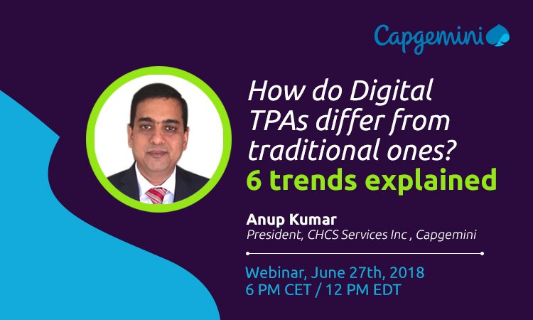 Capgemini's tweet photo. Technology-enabled #DigitalTPAs will accelerate the digital journey for insurance companies. Find out more. https://t.co/XcfoLypF4S @anupanup https://t.co/Ixjpf22qbW