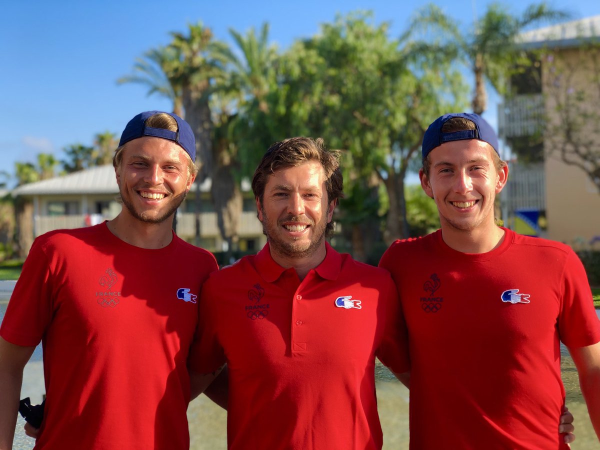 Début du tournoi aujourd’hui ! 💪🏼 allez mes petits 🤙#jeuxmediterraneens #teamfrance #allezlesbleus #espritbleu  #teamfrancetennis <a href="/FFTennis/">FFT</a> <a href="/FranceOlympique/">FranceOlympique</a> <a href="/Tarragona2018/">Tarragona 2018</a>