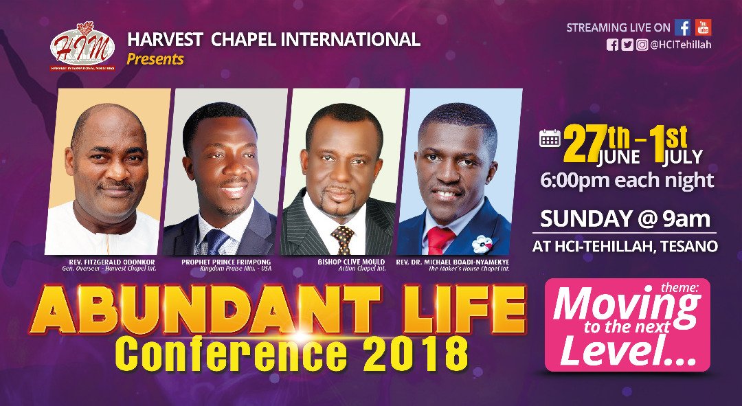 HCITehillah's tweet photo. Abundant Life Conference 2018 is here!! Join us tonight at 🕡6:30pm for a series of #powerfilled ministrations. You can’t afford to miss out!
#ALC18 #MovingToTheNextLevel #power #passion #word #hcitehillah https://t.co/lOPCkeaq7v