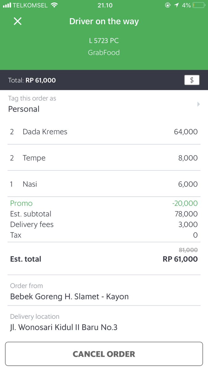 ulliedewi's tweet photo. Malam malam kelaparan, uang pas-pasan. Untung ada Bakul Diskon dari @GrabID bs makan bebek favorit dapet diskon 20rb rupiah. Sungguh bagaikan oksigen di tanggal tua. #BakulDiskon #GrabFoodSBY #GRABID @ebs1059fm https://t.co/Bk4765C2fs