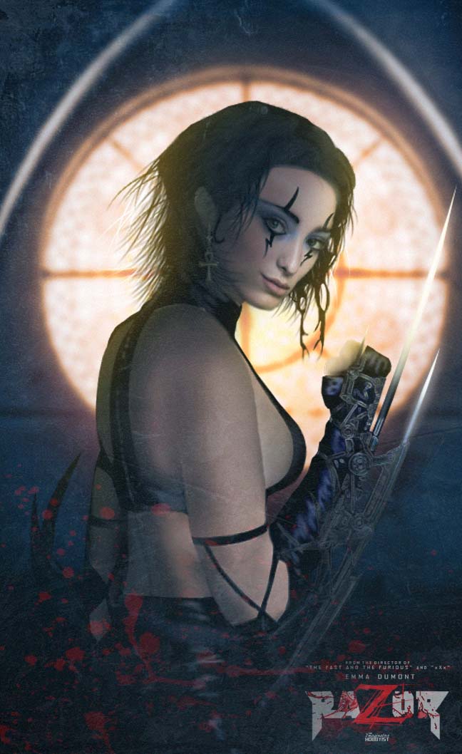 TheImgHobbyist's tweet photo. Can't wait! Had to do some #FanArt... @EmmaDumont @surfdg @razoruncut #Razor #RazorMovie #EmmaDumont #RobCohen #EveretteHartsoe #Comic #Movie https://t.co/H8wE70y2Ou