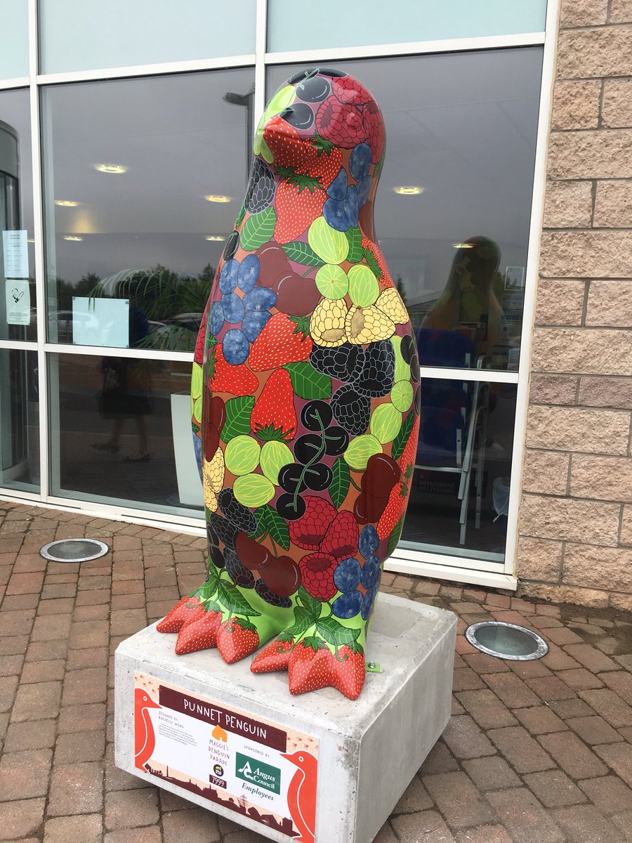 Loving that the gorgeous <a href="/AngusCouncil/">Angus Council</a> <a href="/maggiespenguins/">Maggie's Penguins</a> celebrates our amazing local soft fruit #maggiespenguins