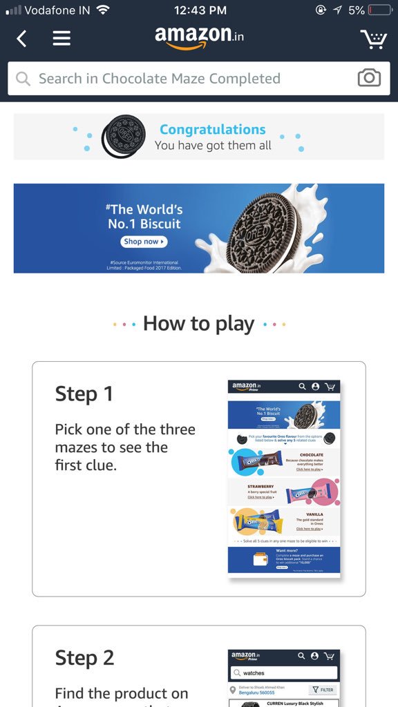 Utsavi_W's tweet photo. @PiratesOfAmazon It was very tricky but clues were easy to recognise. I enjoyed playing this contest. #PlayWithOreo
I love chocolate and strawberry both so i played for both of them๐
Join: @AmitRGirnale
@SAAHILKANYALKA1 https://t.co/MsP6AcRC9h