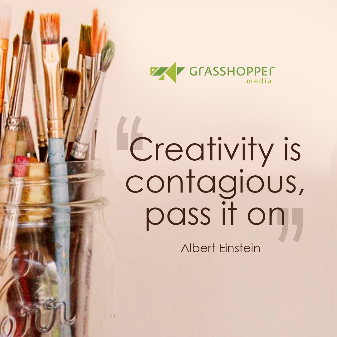 Grasshopper_tv's tweet photo. #Creativity is all about taking #inspiration, pushing the boundaries and breaking the rules. 👩‍🎨  #Art #Artwork  #CreativeWork #GHM #GHMLife #Grasshopper #GrasshopperMedia #Innovation #creativelife #WordOfWisdom #WednesdayWisdom #Thoughts #Expression #Design #DesignLife https://t.co/B4kI6UDGaF