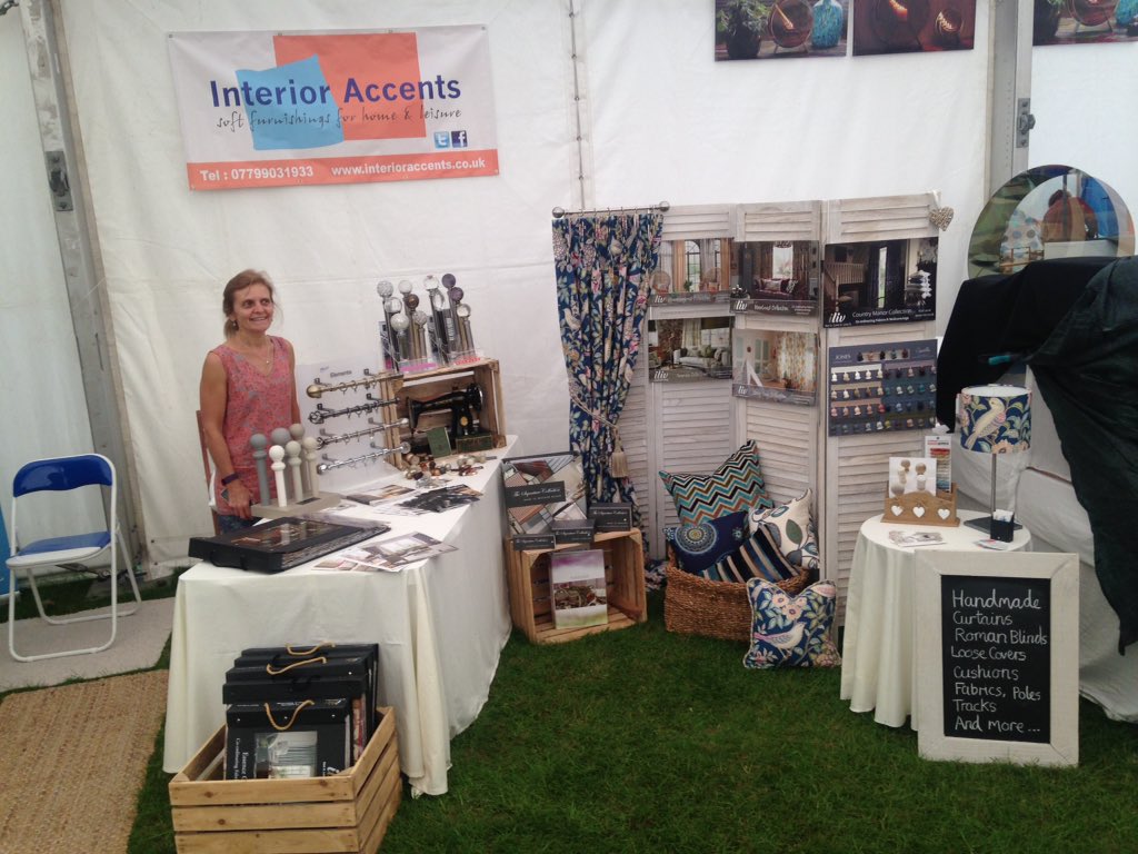 IntAccents's tweet photo. At the #royalnorfolkshow - do come and say hello to us in the #crafttent #bespoke #handcrafted #curtains #romanblinds #loosecovers #cushions #curtainpoles #fabrics #curtaintracks https://t.co/vAOlvviVU3