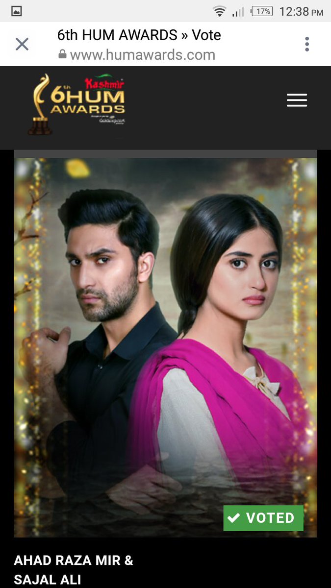 AsmaHanifyy's tweet photo. Done..... 👍👍👍👍👍👍👍
I know you'll definitely win these 2 categories awards ... 💯 % sure 
#inshaAllah #AhadRazaMir #HumAwards #WinItAgain 
@ahadrazamir https://t.co/ED0aUaulmt