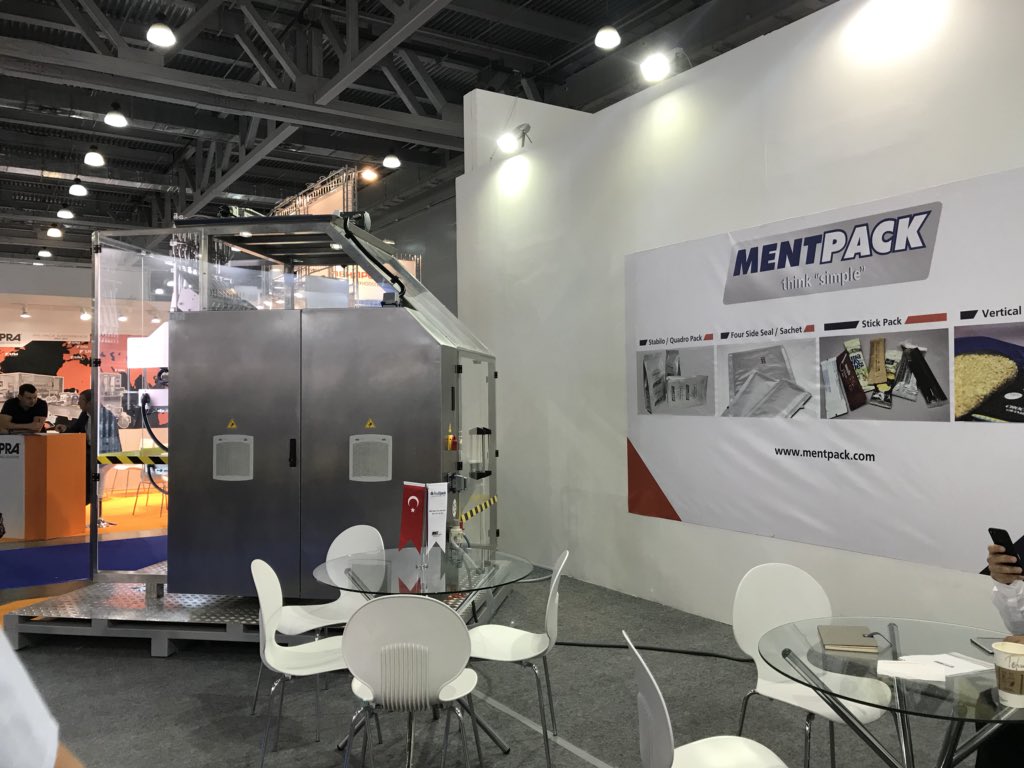 Mentpack's tweet photo. We are here @RosUpack_expo #rosupack2018 #mentpack #stickpack #sachetmachine #packagingmachine #business #packaging https://t.co/PNfQYBqCNa