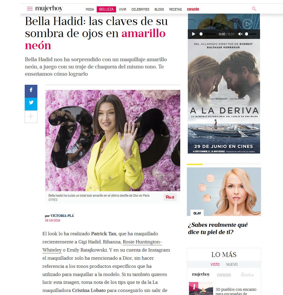 ¿Cómo conseguir el #maquillaje amarillo de #BellaHadid? 💛
Los consejos de la maquilladora profesional Cristina Lobato arrasan en la prensa especializada #Belleza #LifeStyle